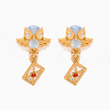 Harry Potter Hedwig Dangle Earrings