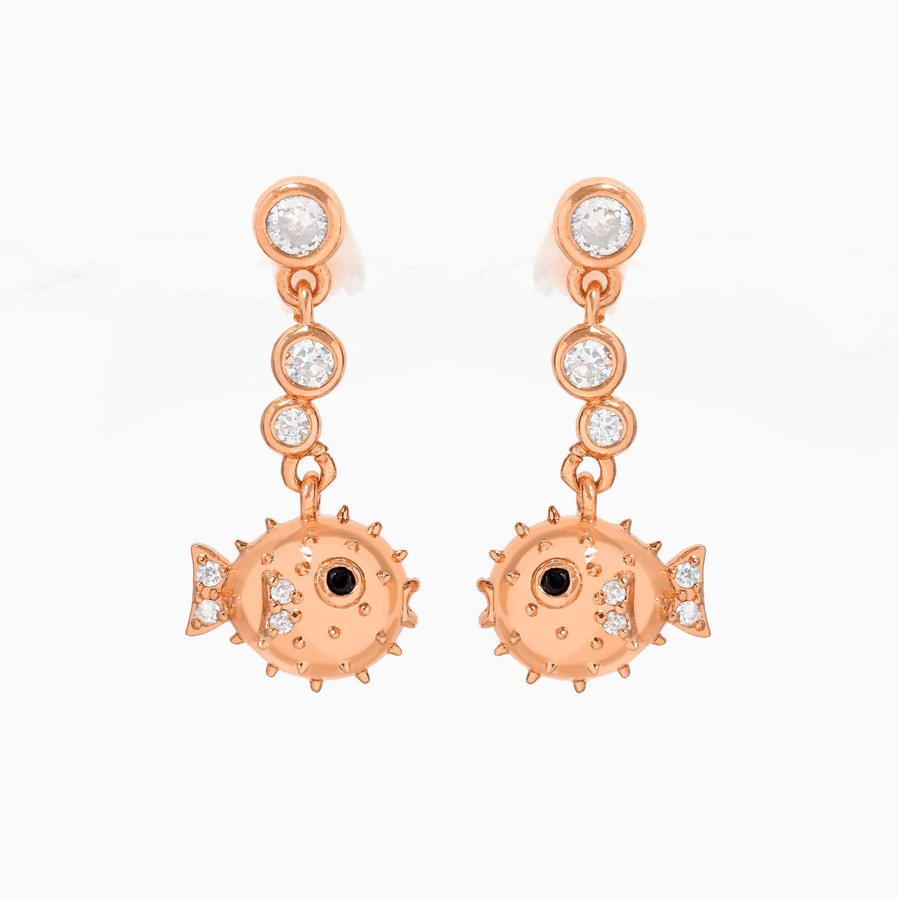 Pufferfish Dangle Earrings