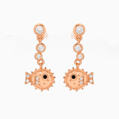 Pufferfish Dangle Earrings