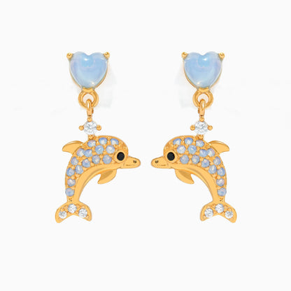 Dolphin Dangle Earrings