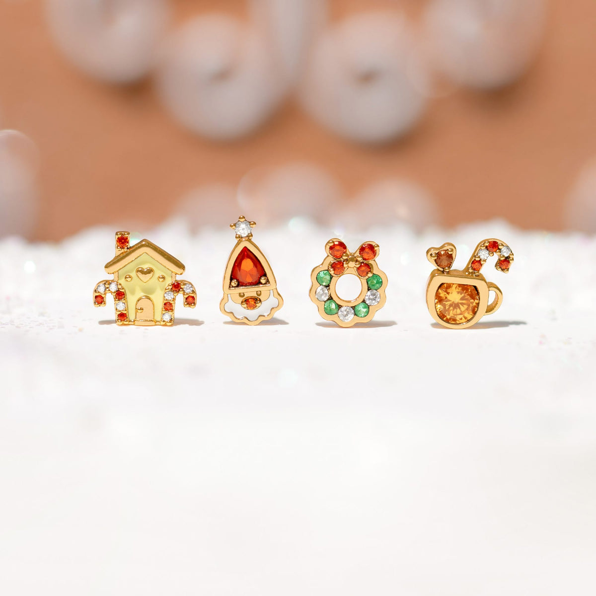 Merry Little Christmas Stud Set