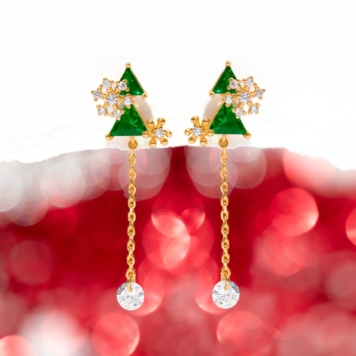 Oh Christmas Tree Dangle Earrings