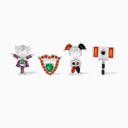 DC The Joker and Harley Quinn Stud Set