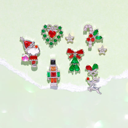 Merry Little Heart Studs