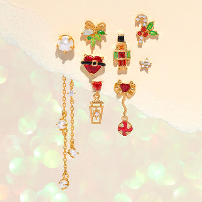Pearl & Tinsel Dangle Earrings