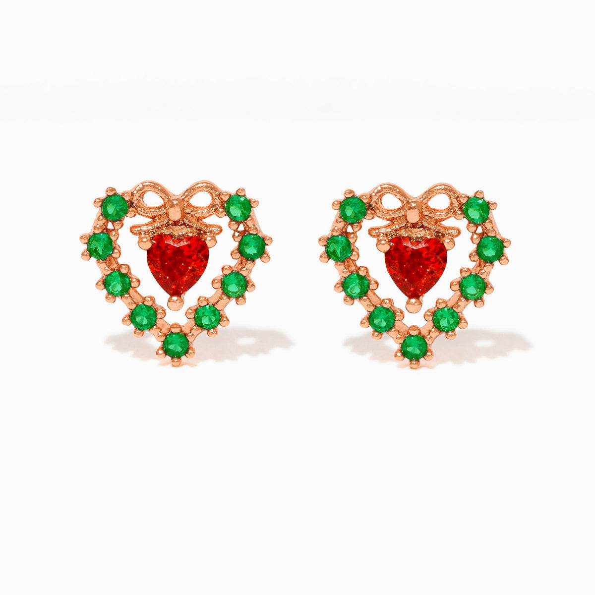 Merry Little Heart Studs