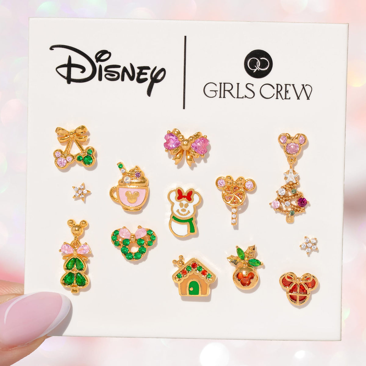 Disney Pink Wonderland Stud Set
