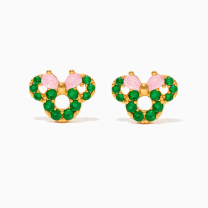 Disney Minnie’s Merry Wreath Studs