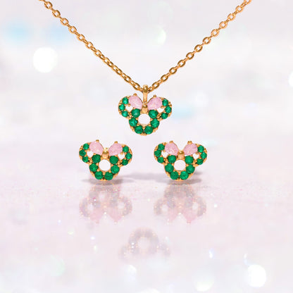 Disney Minnie’s Merry Wreath Necklace
