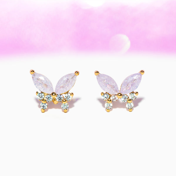 ”GIRLS CREW” Remember Me Butterfly Studs Lavender Remember Me Butterfly Studs – Girls Crew