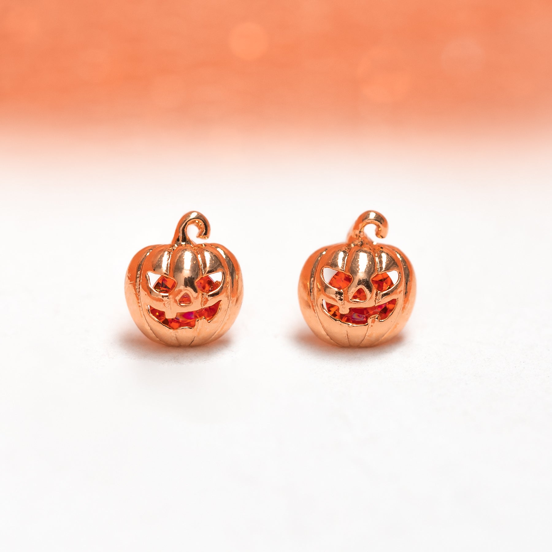 Spooky Pumpkin Studs