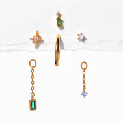 Emerald Dreamscape Earring Set