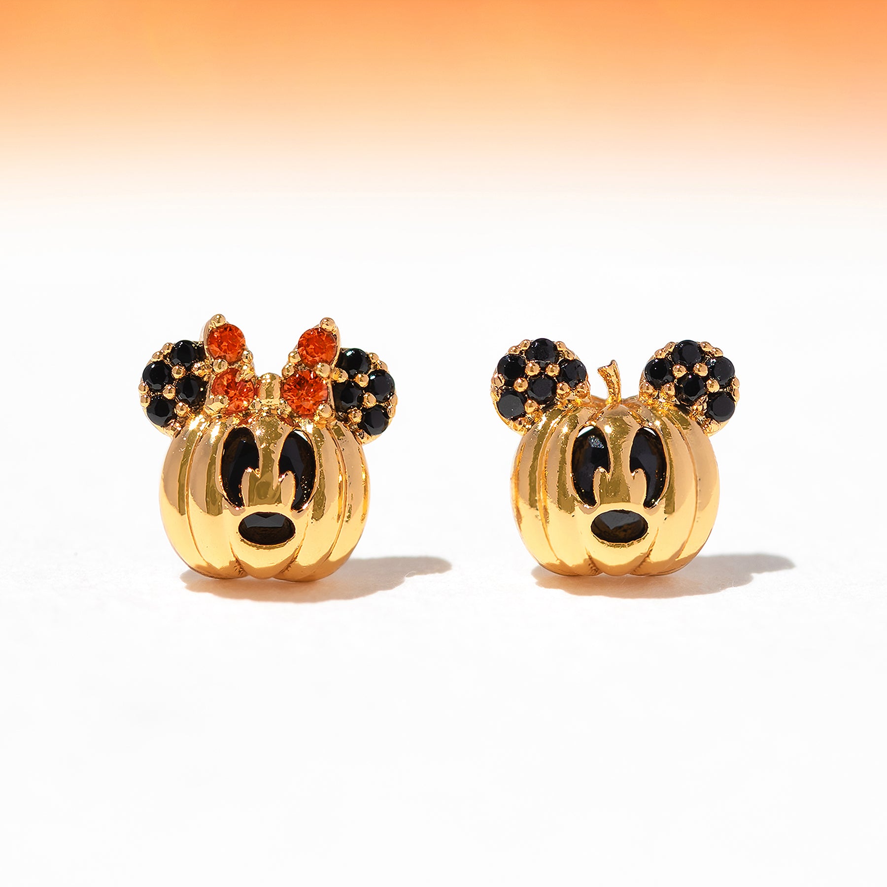 Disney Mickey Mouse Delicate Ring 14 Yellow Gold Ring for Gift