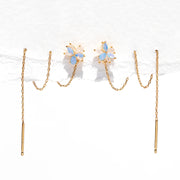 Bluebell Blossom Threader Earrings