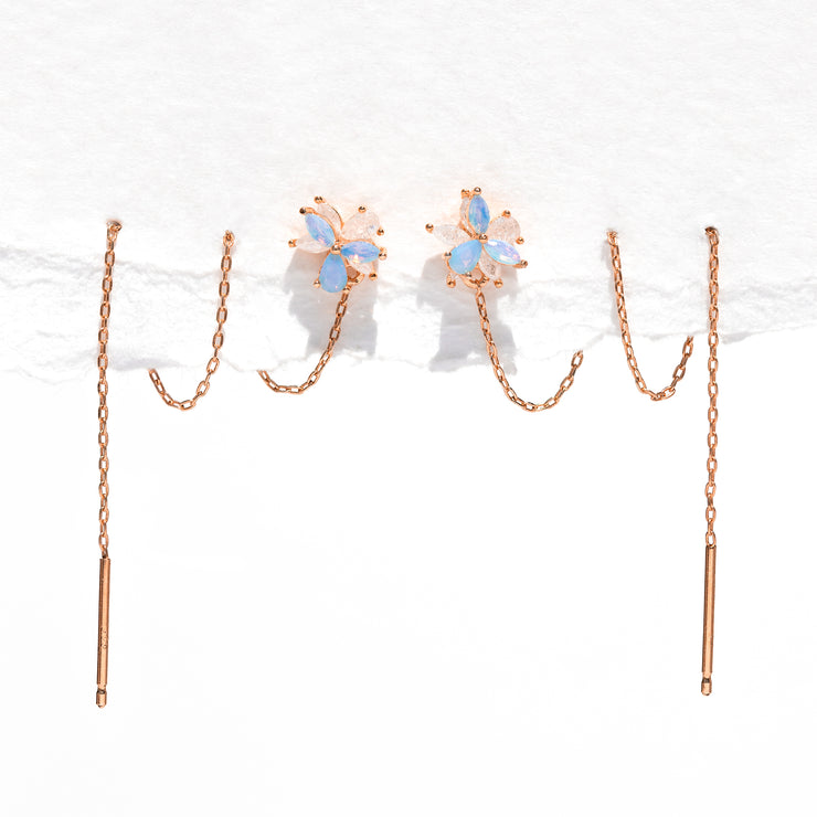 Bluebell Blossom Threader Earrings