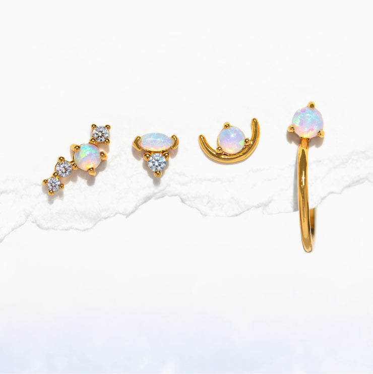Glazed Opal Earring Set