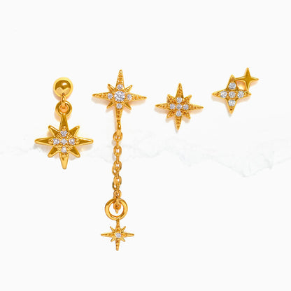 Twinkling Stars Earring Set