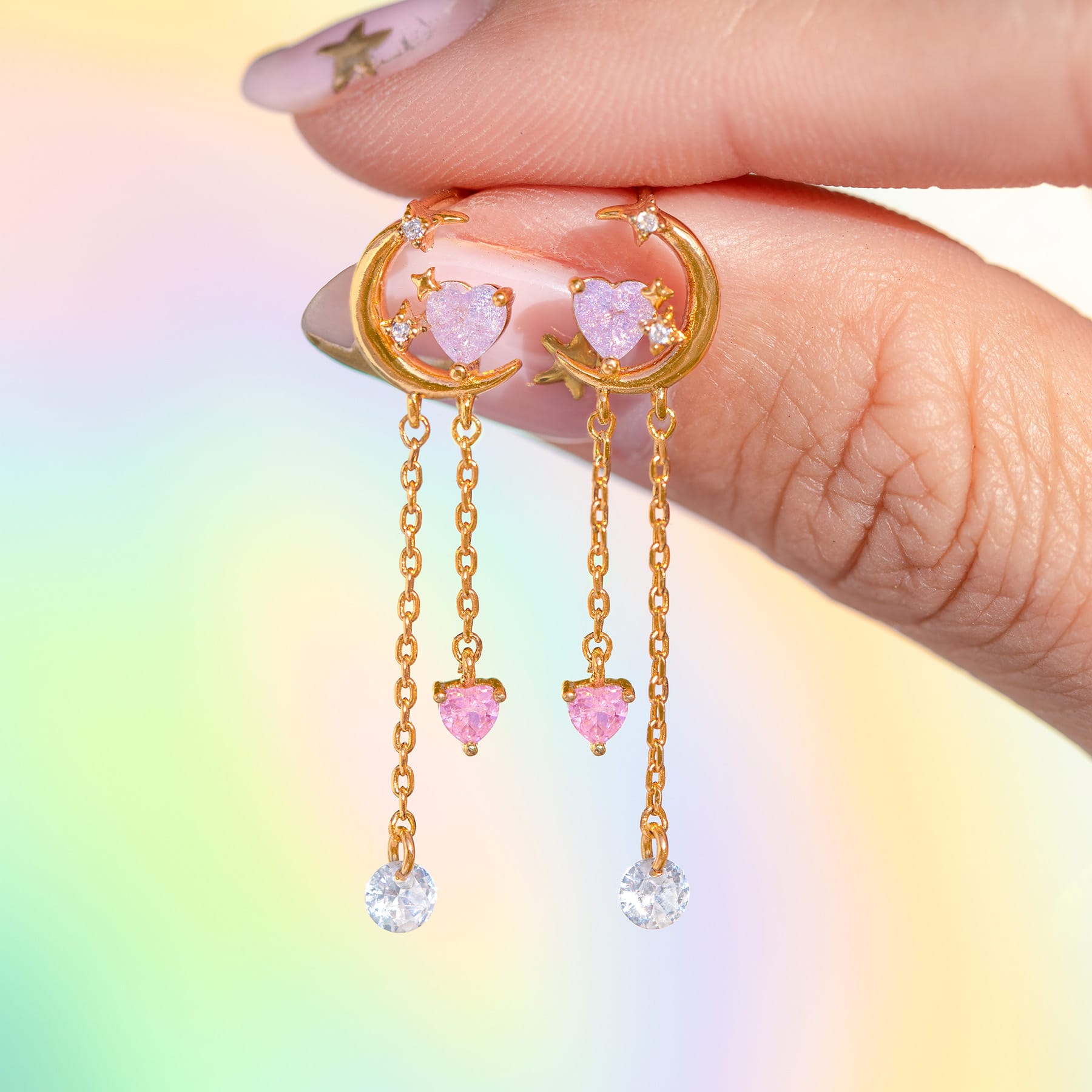 Cosmic Love Dangle Earrings