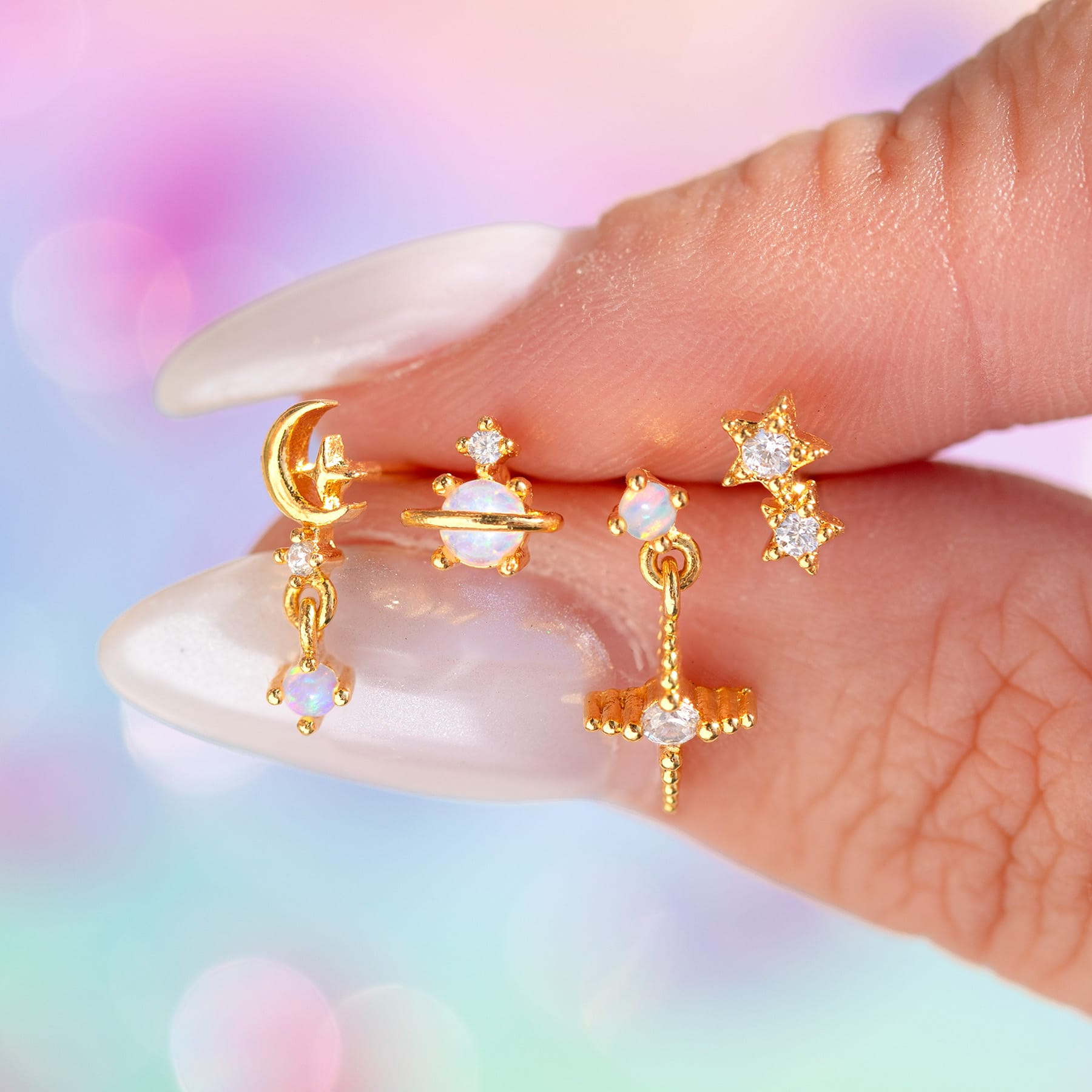 Counting Stars Opal Stud Set