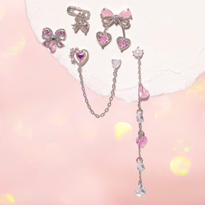 Shimmering Promise Heartdrop Earrings