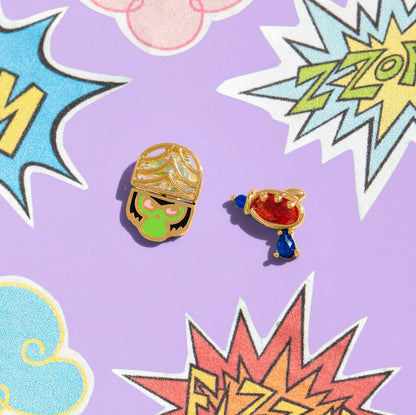 The Powerpuff Girls Mojo Jojo Studs