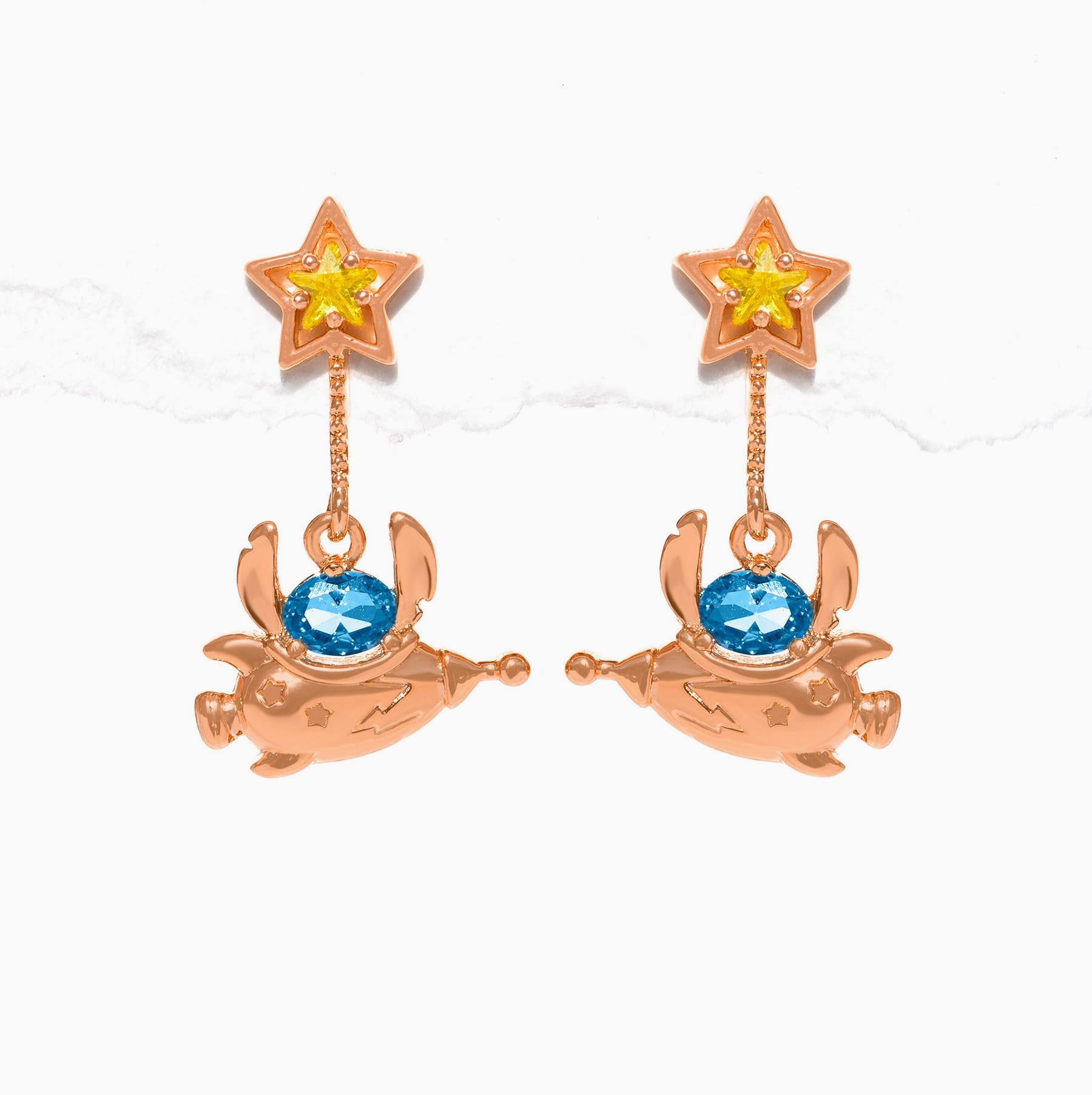 Disney Stitch Space Adventure Dangle Earrings