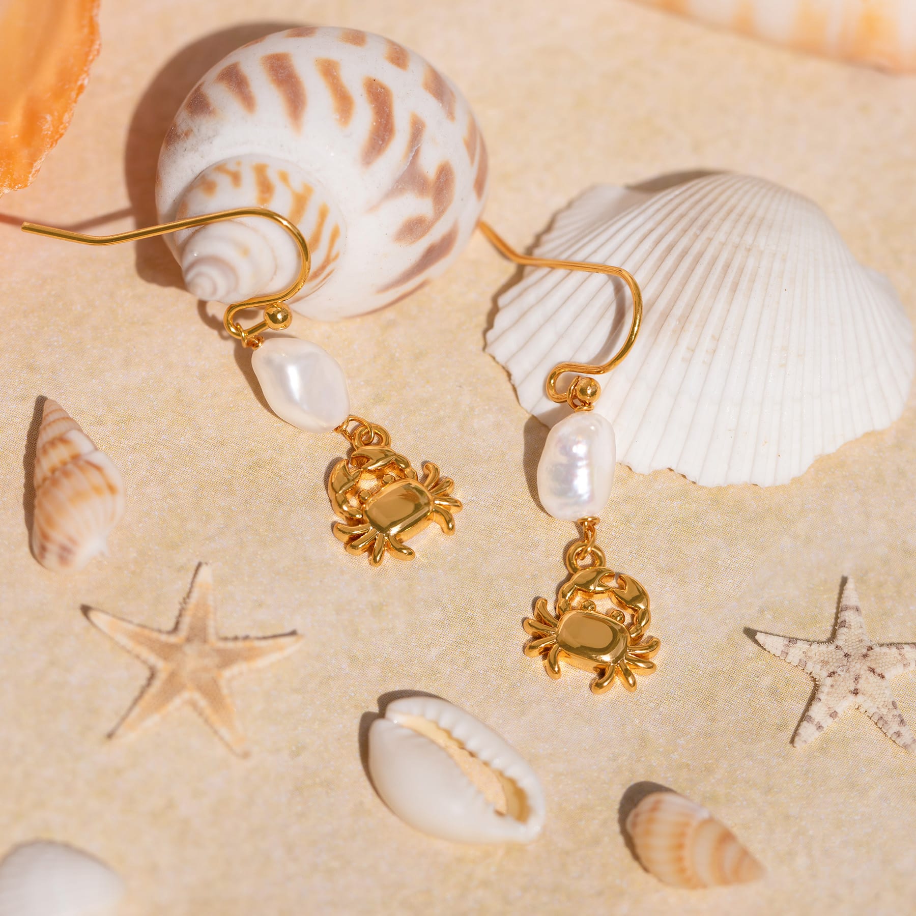 Pearl Catcher Dangle Earrings