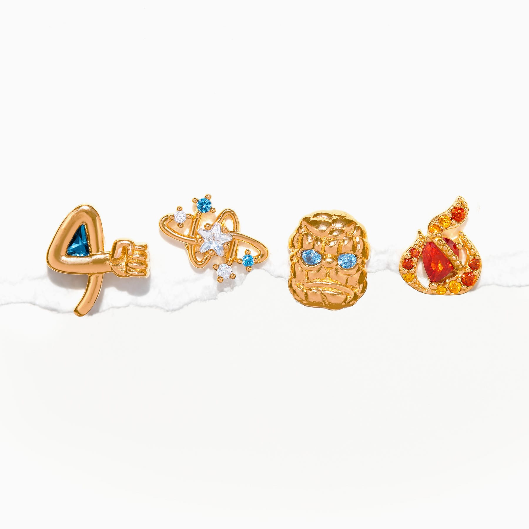 【GIRLS CREW】スイーツアラカルト☆5点セットピアス Café de Paris Stud Set – Girls Crew