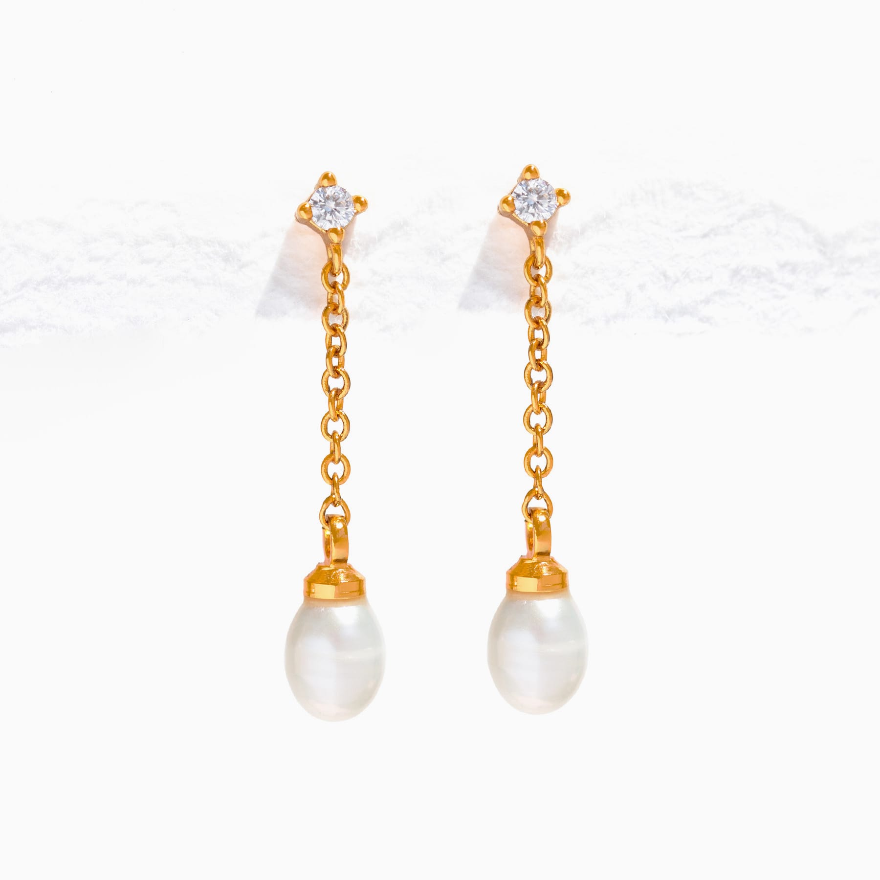 Falling for You Pearl Drop Earrings
