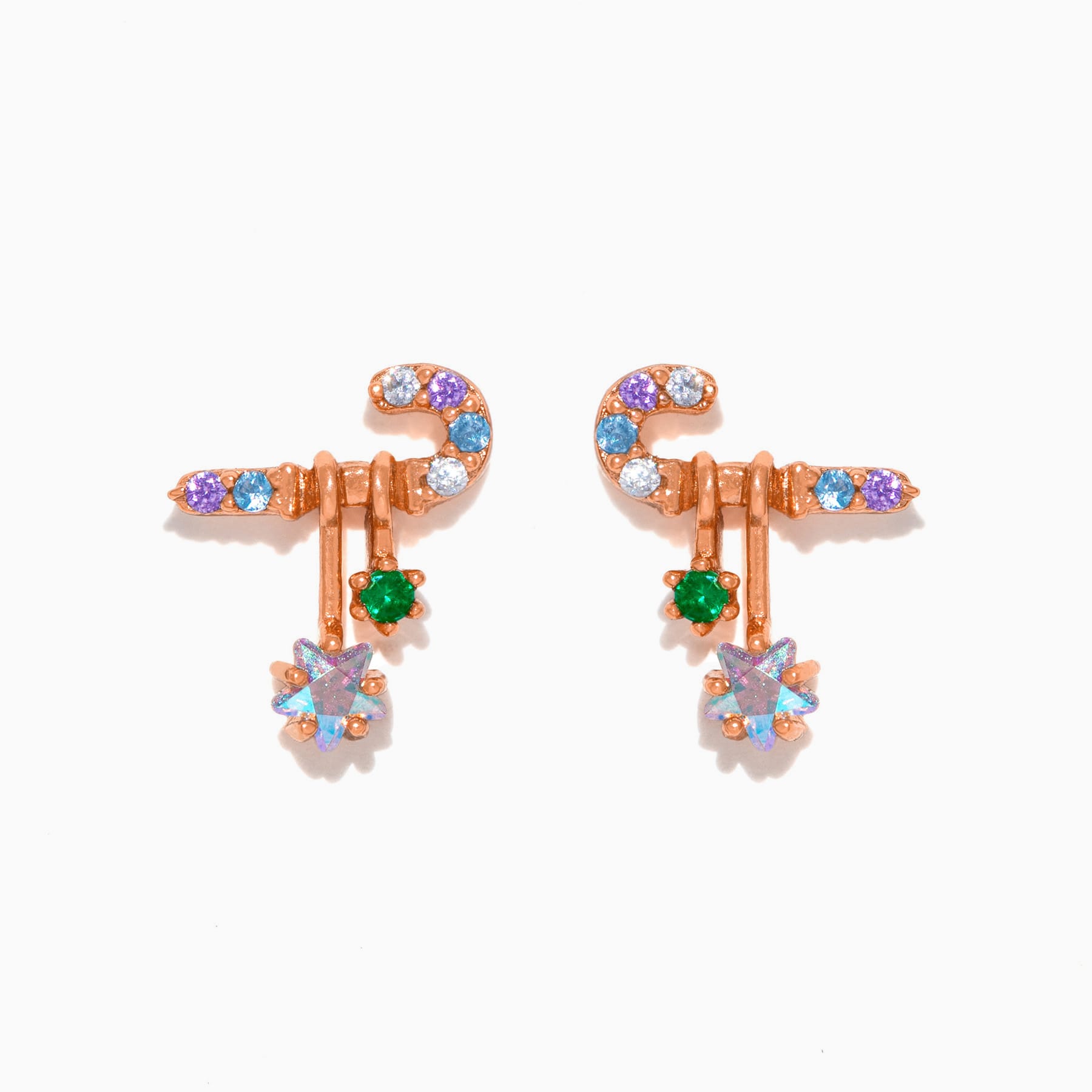 Candy Cane Studs