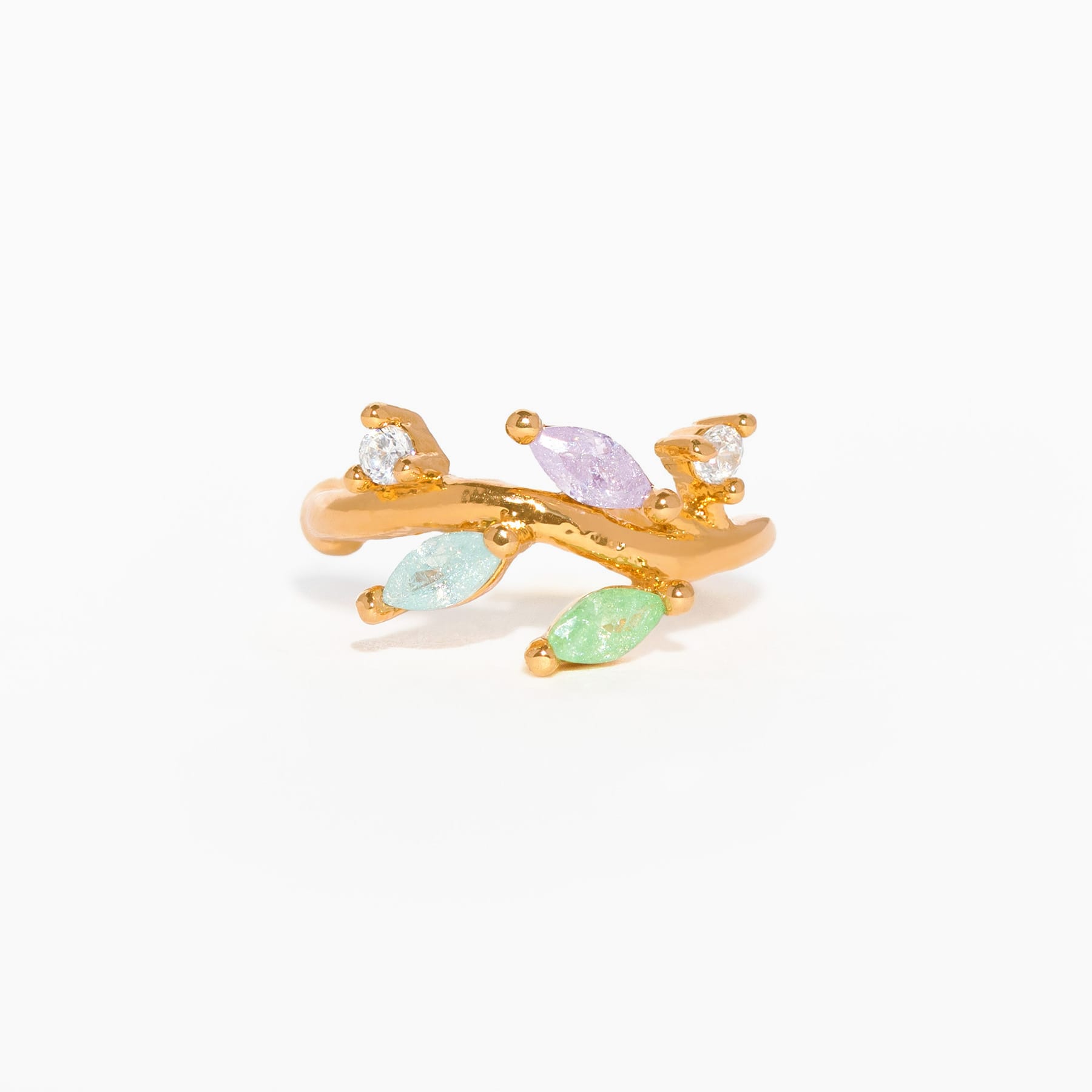 Pastel Leaf Ear Cuff