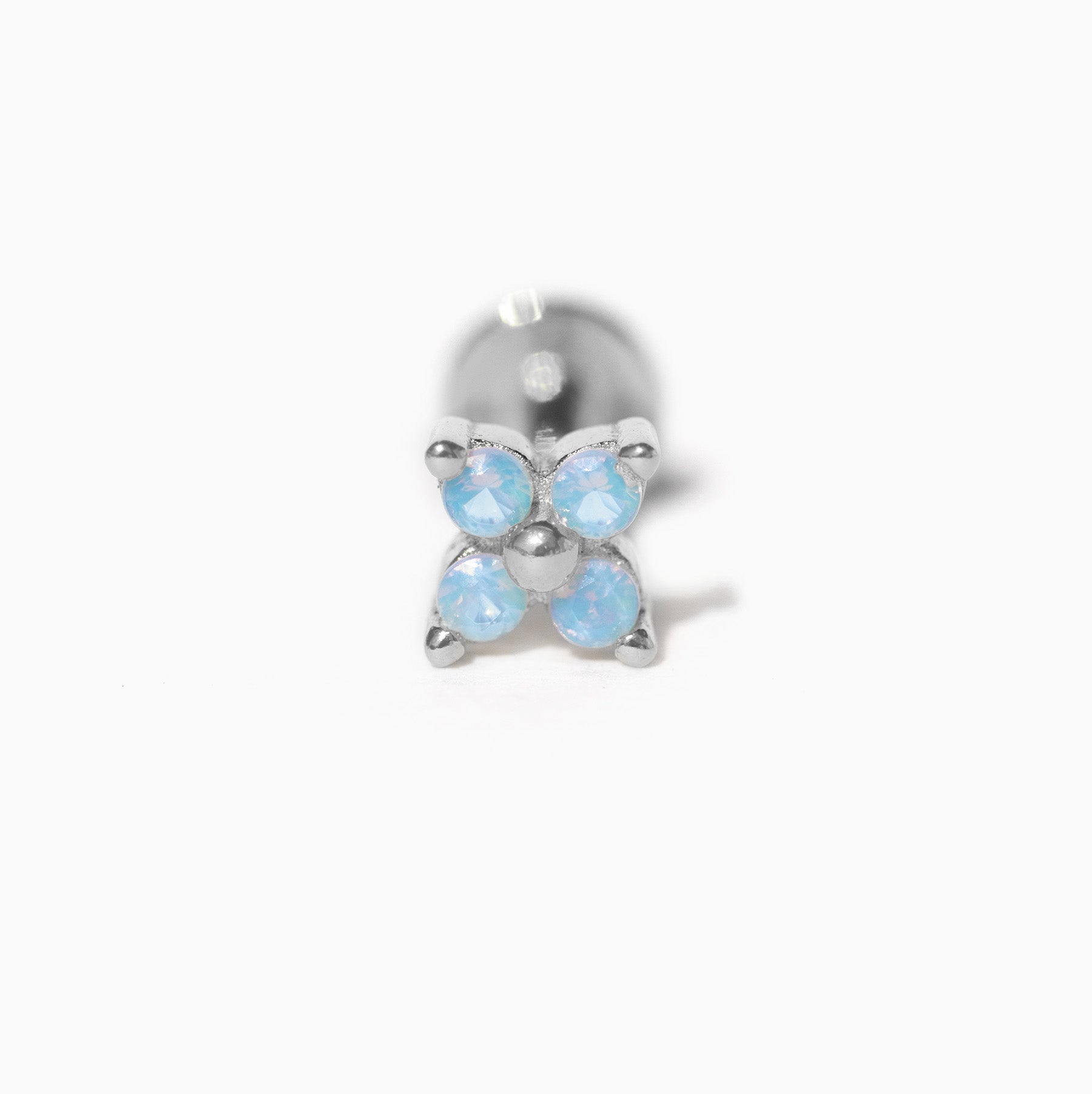 Blue Blossom Flat Back Earring