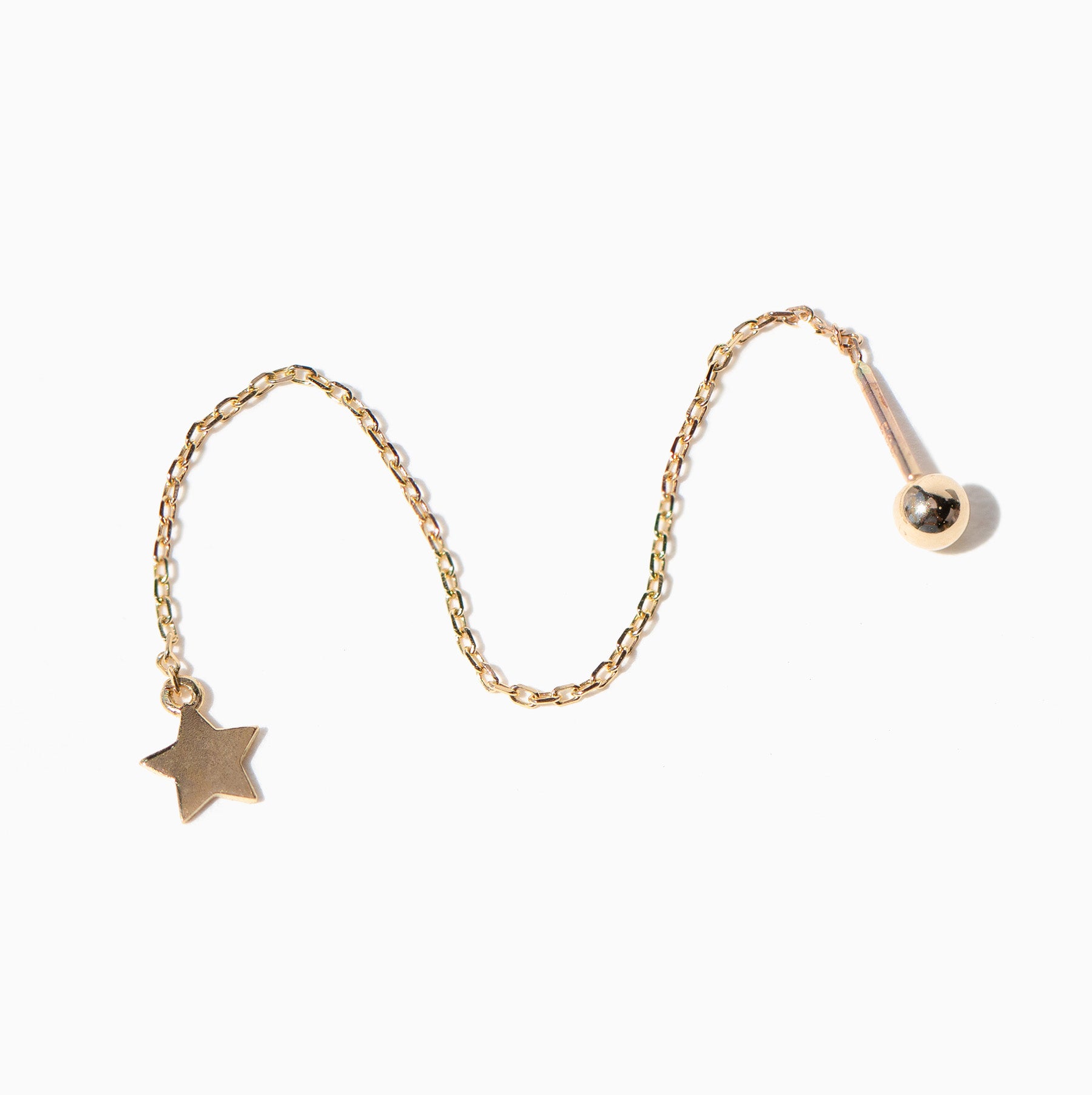 Fine Star Threader Earring