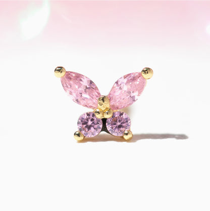 Fine Pink Mari Stud