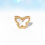 Fine Pearlescent Butterfly Ball Back Stud