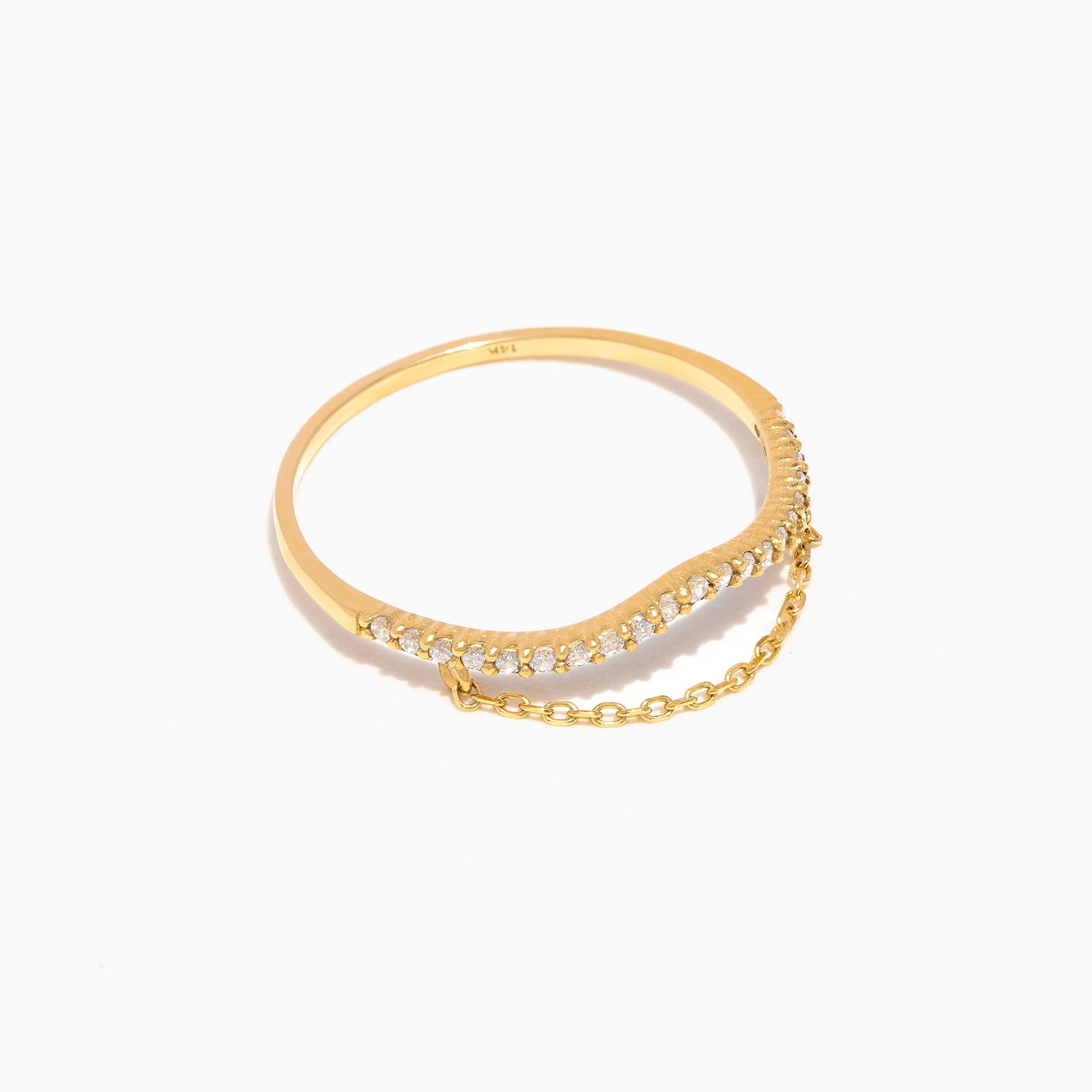 14k Solid Gold Winslet Ring