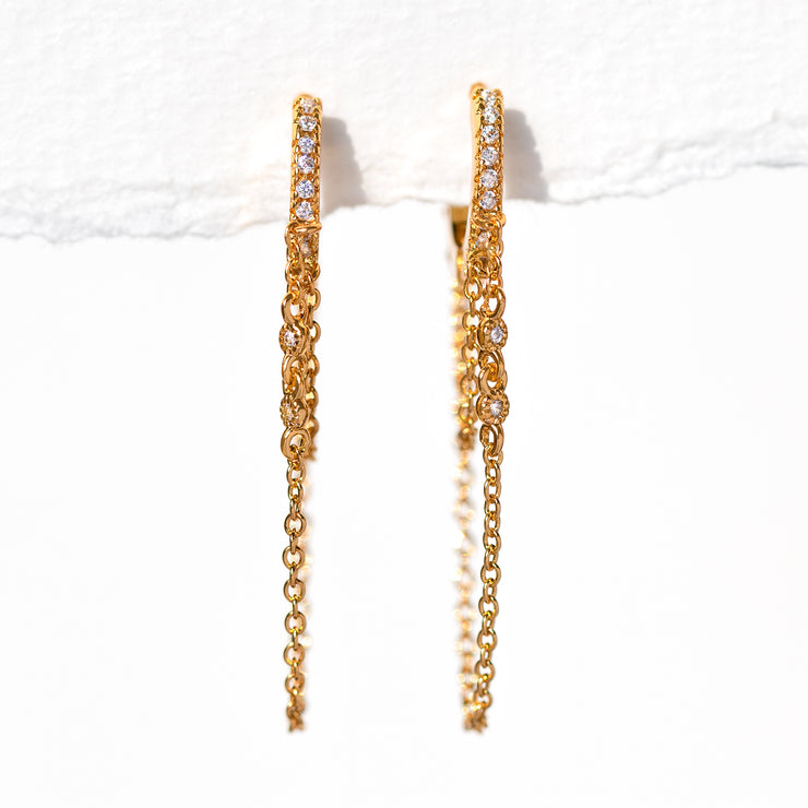 Getty Double Chain Hoops