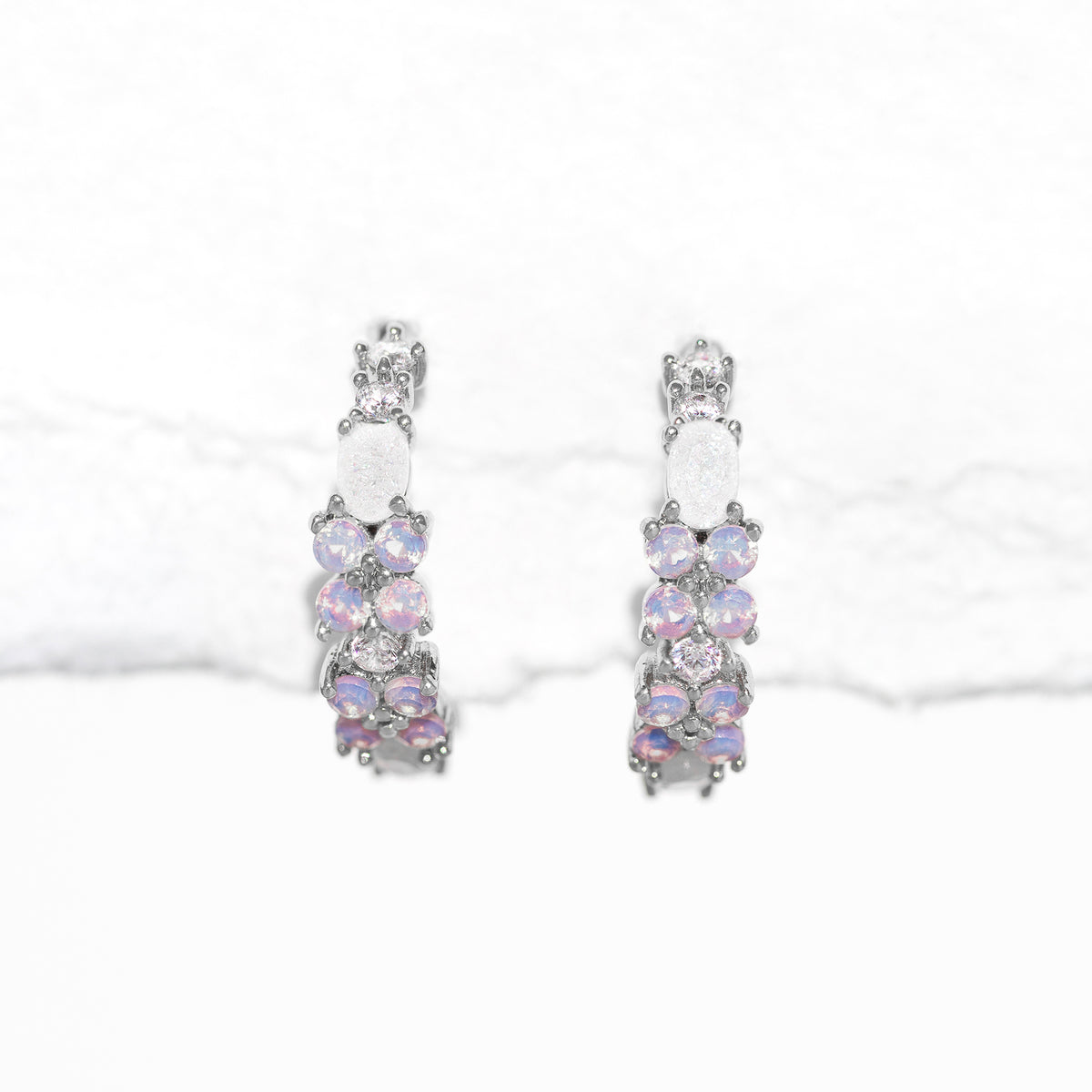 Lavender Love Hoops Girls Crew