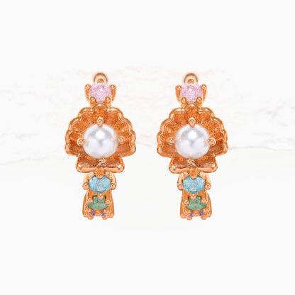 Saltwater Pearl Hoops