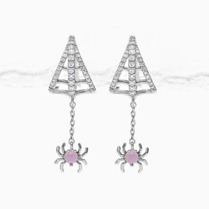Web of Lies Dangle Hoops