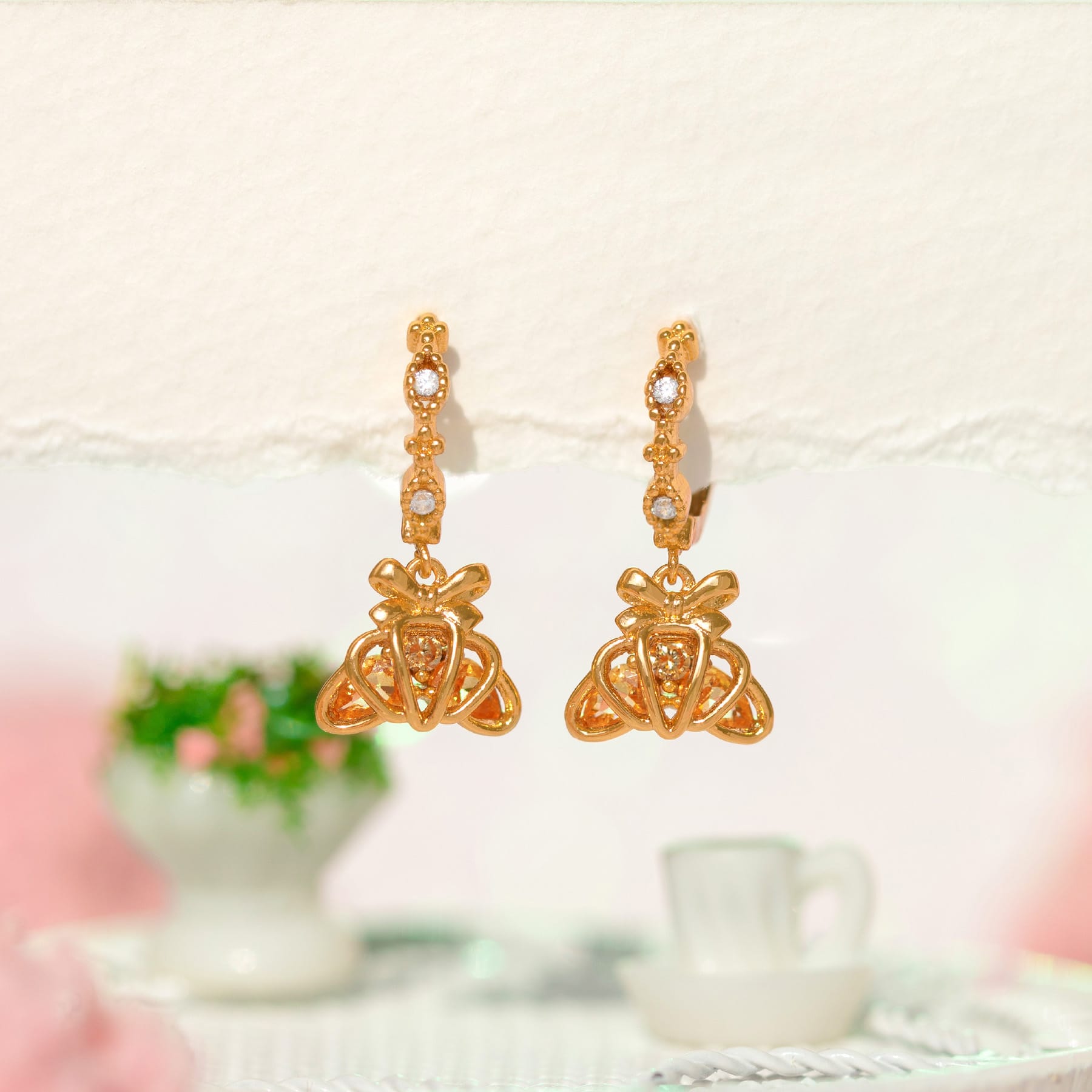 Croissant Dangle Hoops