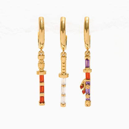 One Piece Three Sword Style Hoops