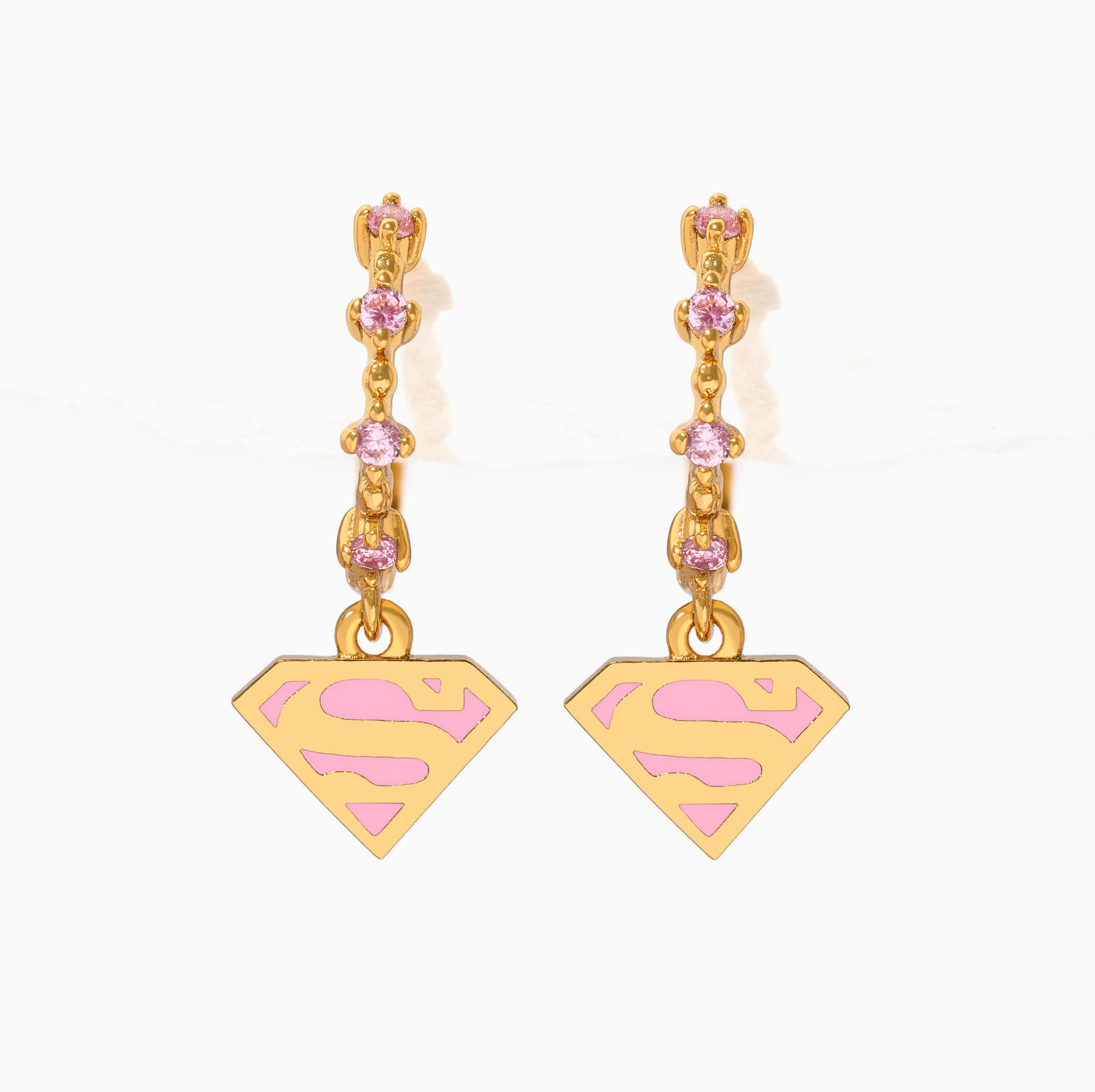 DC Supergirl Dangle Hoops