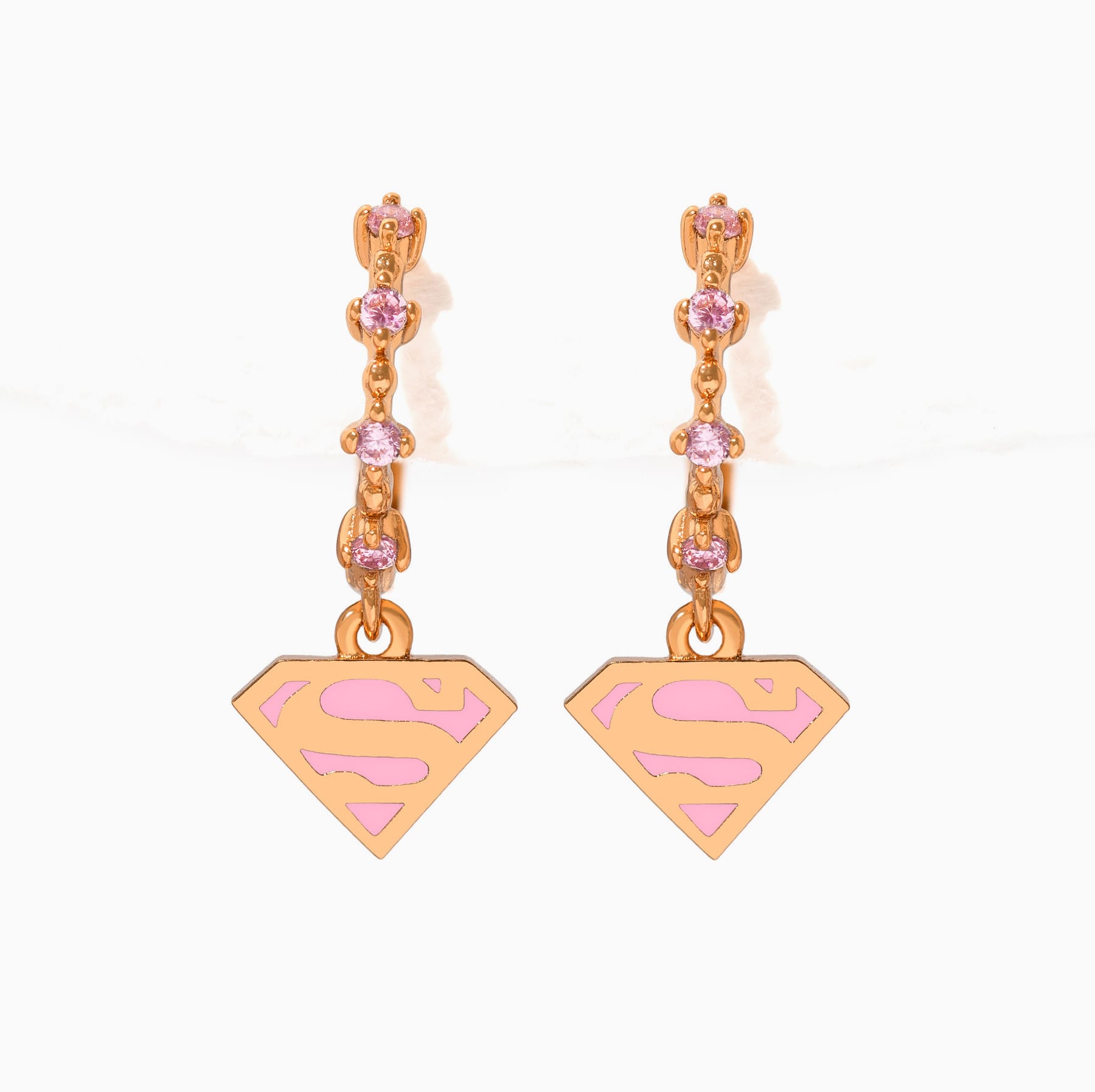DC Supergirl Dangle Hoops