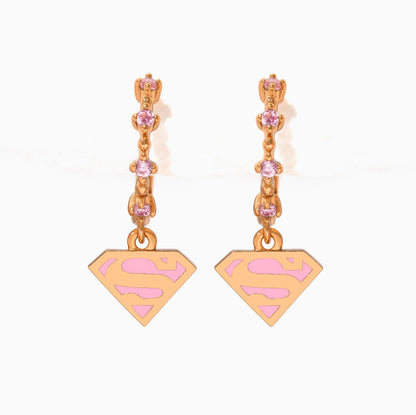 DC Supergirl Dangle Hoops