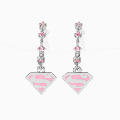 DC Supergirl Dangle Hoops