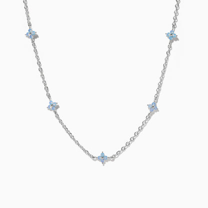 Blue Blossom Love Necklace