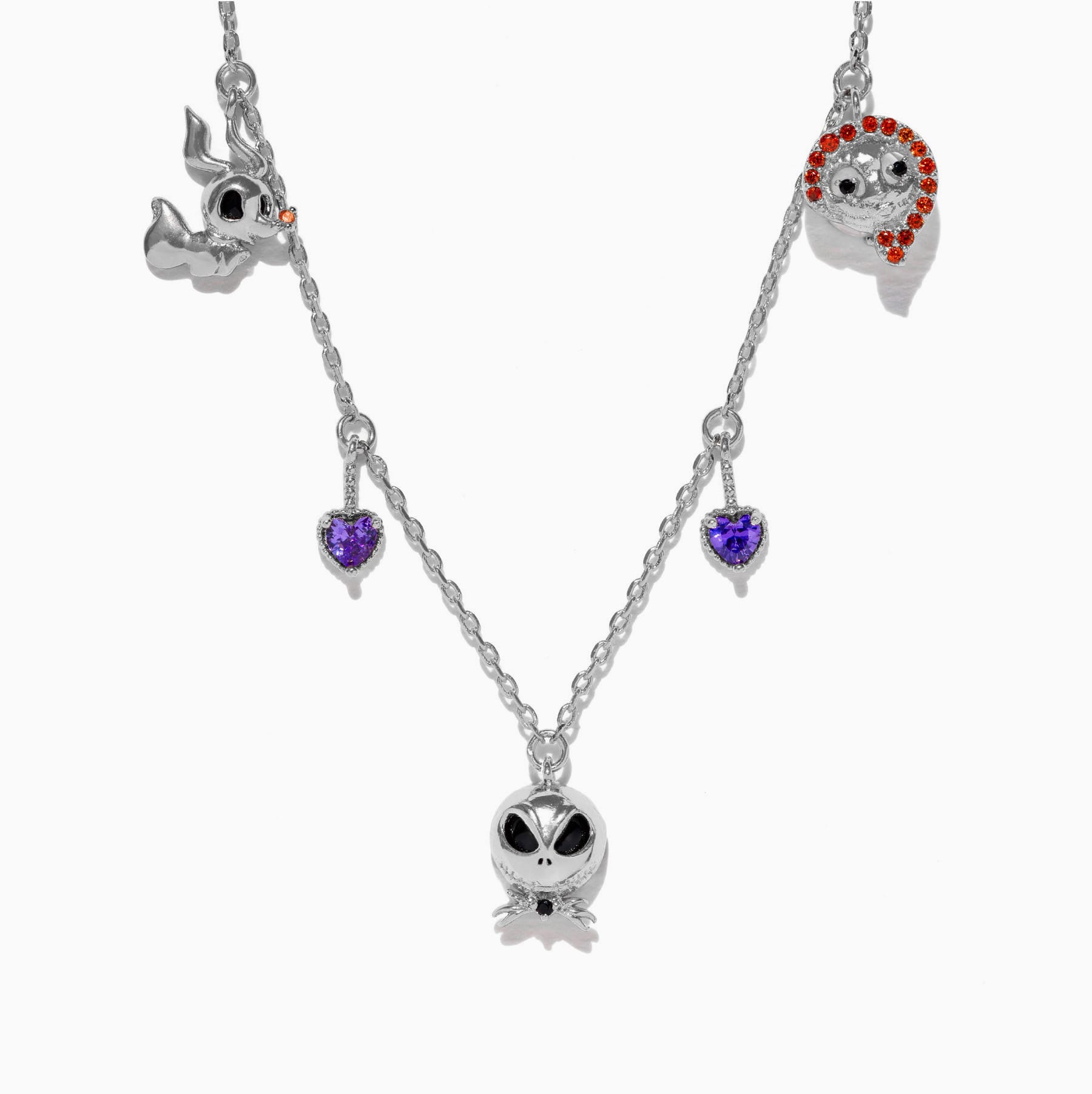 Hotsell Nightmare Before Christmas Jack Skellington and Sally Sterling Silver Heart Pend