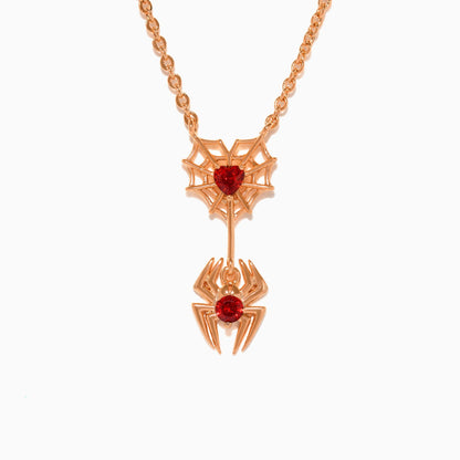 Marvel's Spider-Man Web of Love Necklace