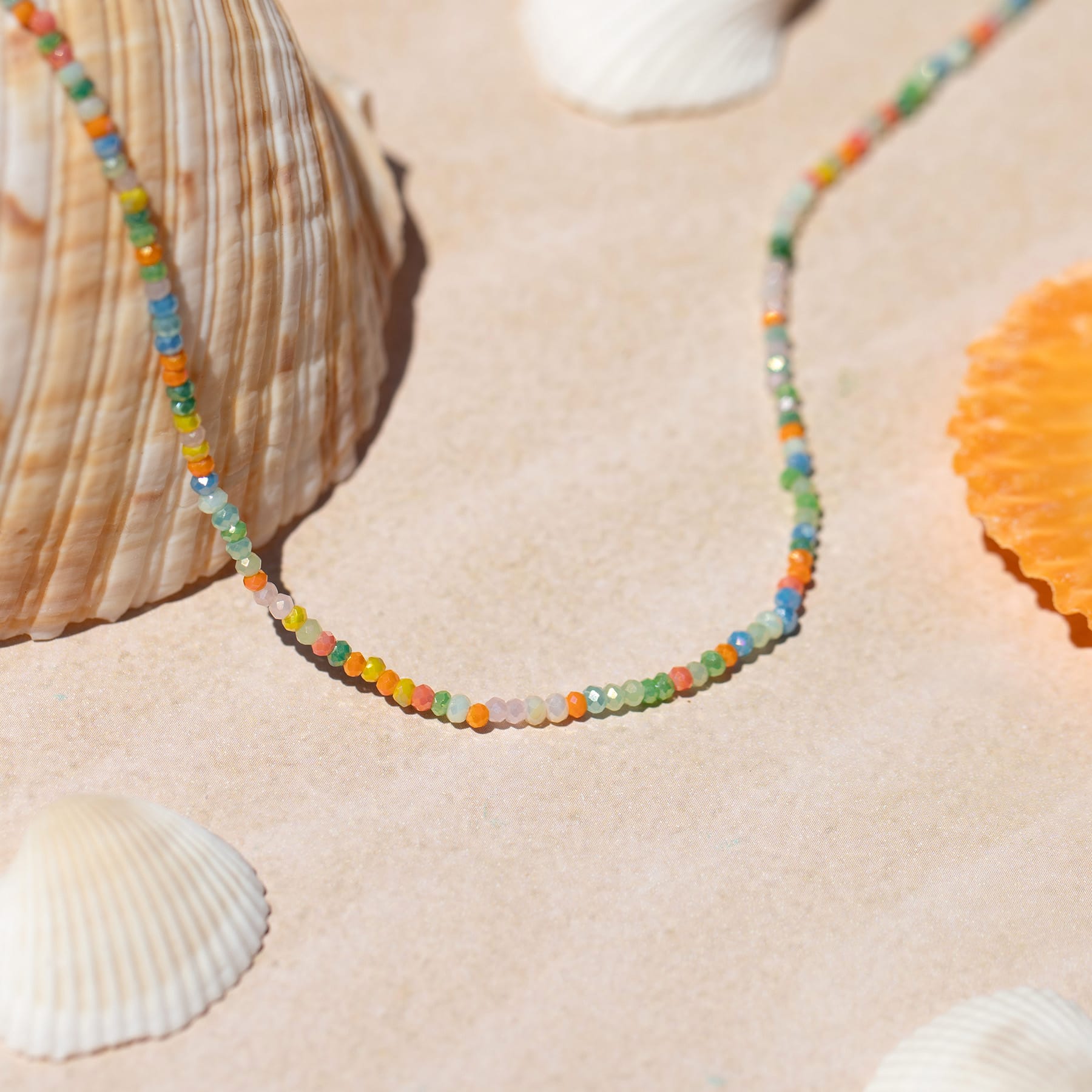 Tropical Sunrise Beaded Necklace